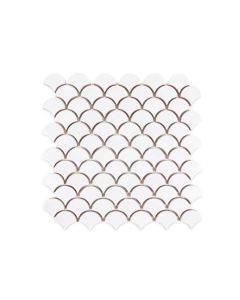 Small Moroccan Fish Scales – White